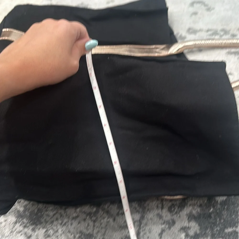 Victoria Secret black and rose gold large tote bag